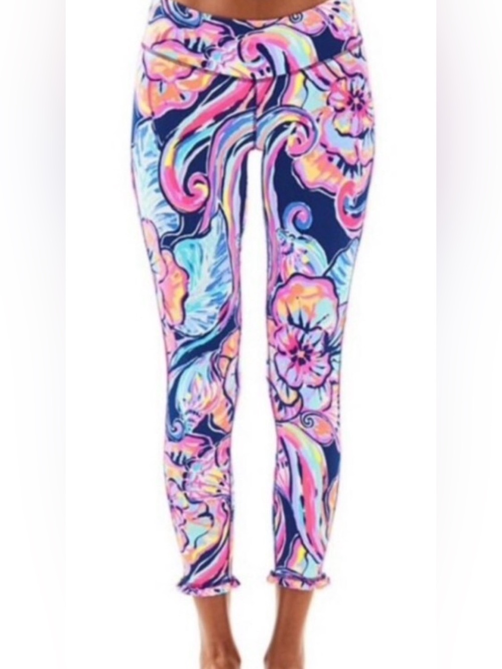 Lilly Pulitzer Luxletic Marla Weekender floral & shells Leggings - XS